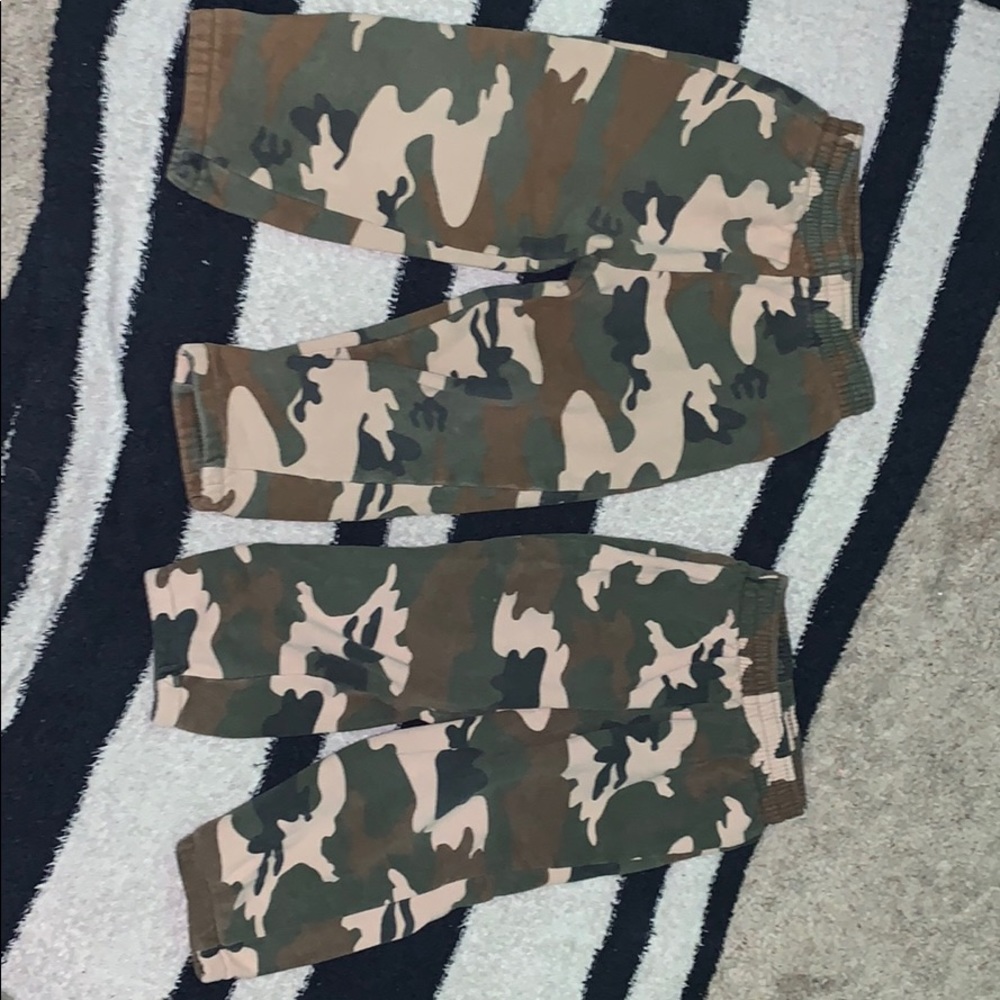 Matching boys sweatpants camouflage